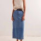 Free People - Francisco Denim Maxi Skirt