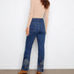 Charlie B - Straight-leg Stretch Jeans With Metallic Thread Embroidery