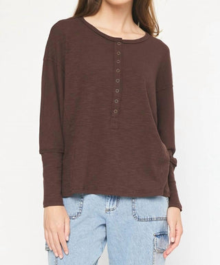 Entro - Ribbed Henley Top