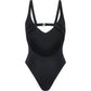Nelblu - Fuente Plunging V-neck One Piece