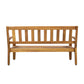2-Piece Outdoor Teak Acacia Wood Conversation Set