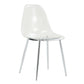 Modern Minimalist Transparent Dining Chair - 6-Piece Set