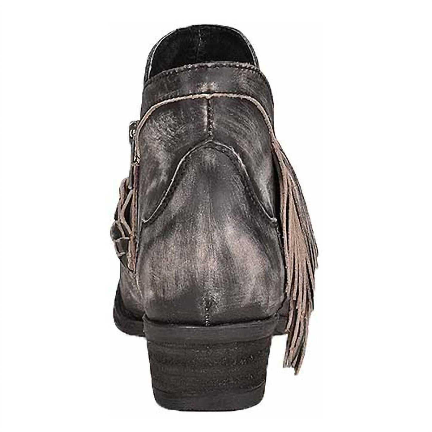 Corral - Women's Zipper & Woven Round Toe Bootie