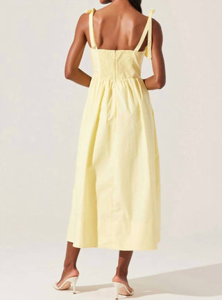 Astr - Helia Bow Front Midi Dress