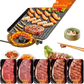 Electric Barbecue Grill Non Stick Indoor Outdoor Griddle