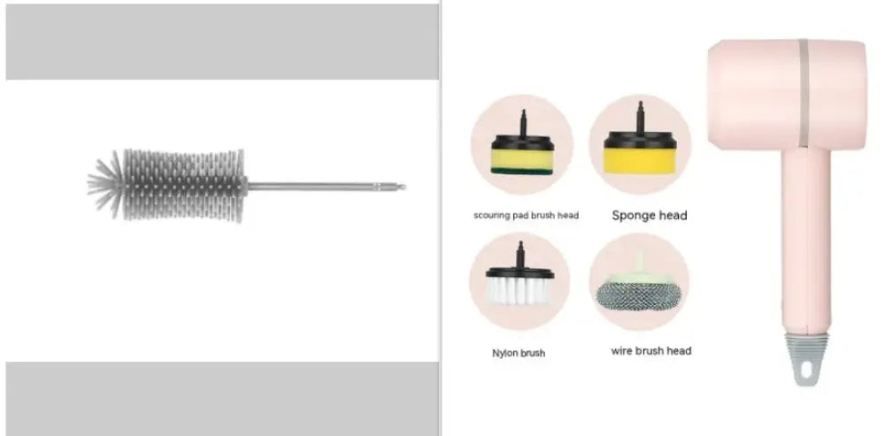 Arbaglobal Usb Rechargeable Electric Scrub Brush Set