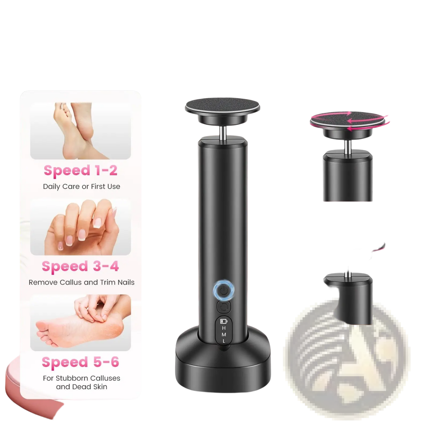 Electric Foot Callus Remover and Nail Grinder Kit