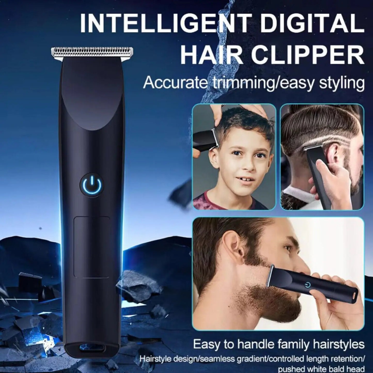 Electric Hair Clippers Cordless Beard Trimmer Set