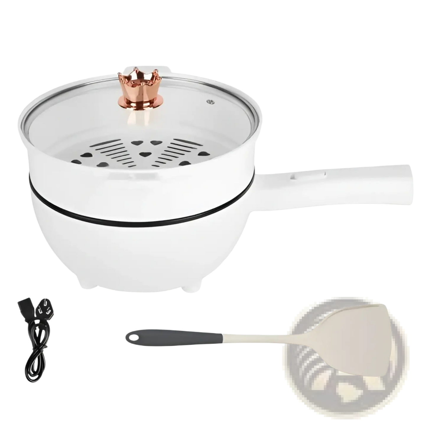 Electric Hot Pot 3l Multi Cooker with Steamer 1000w