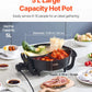 Electric Hot Pot 5l Non Stick Dual Shabu Shabu Cooker