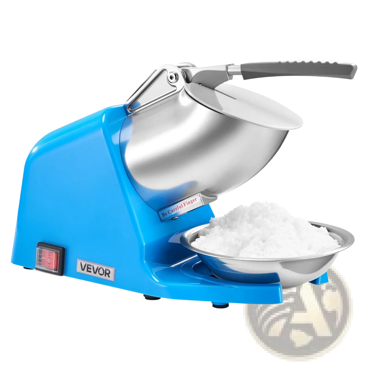Electric Ice Crusher 286lbs/h Snow Cone Maker Blue