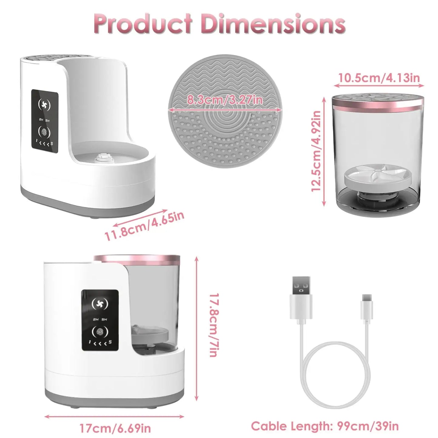 Electric Makeup Brush Cleaner Uv Sterilizer and Dryer