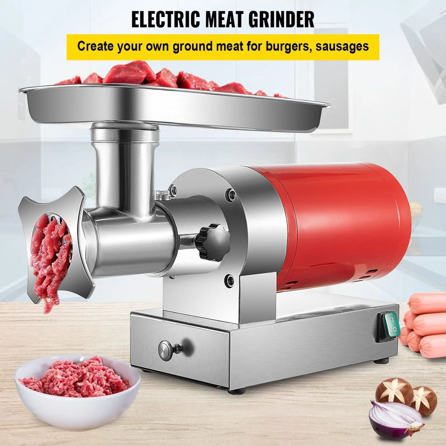Electric Meat Grinder 1100w 661lbs/hour Sausage Maker