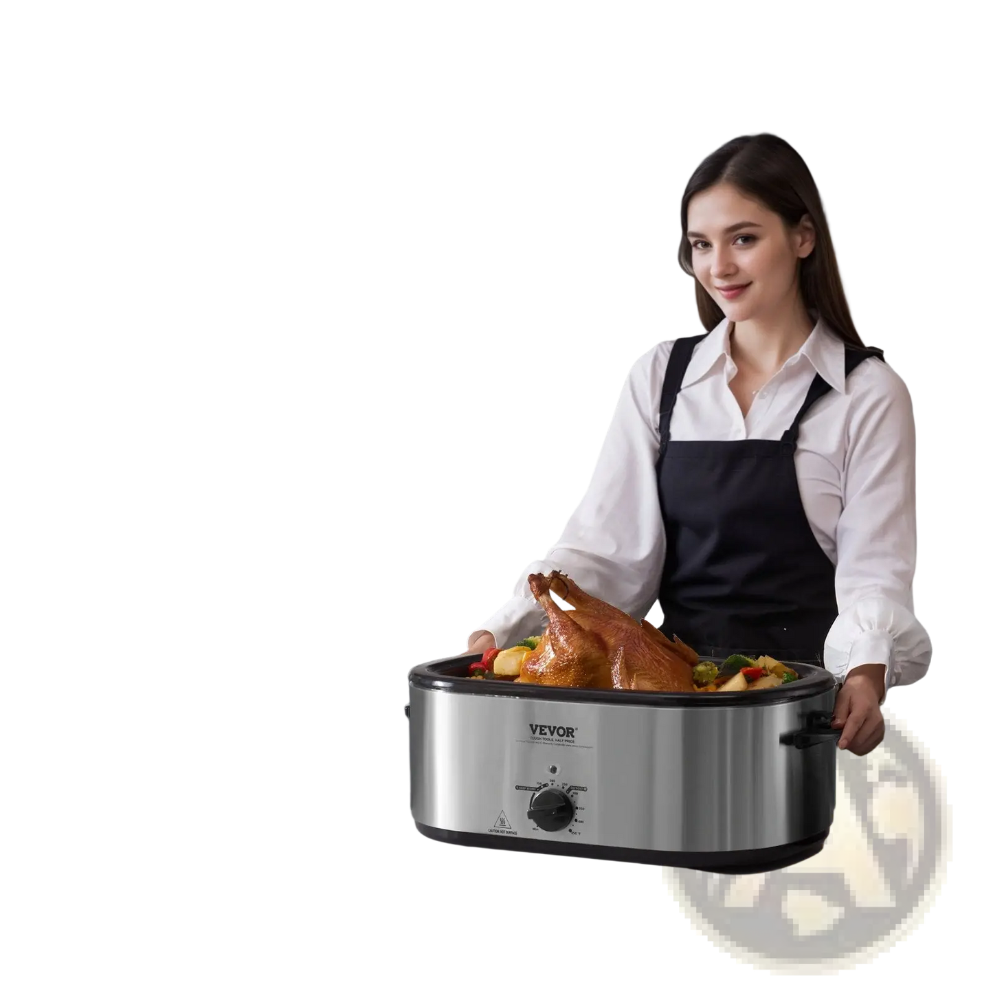 Electric Roaster Oven 24 Qt Turkey Roaster with Lid