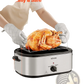 Electric Roaster Oven 24qt with 3 Bin Buffet Server