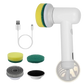 Electric Spin Scrubber Cordless Cleaning Brush with 4 Heads