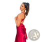 Elegant Backless Satin A-line Maxi Dress