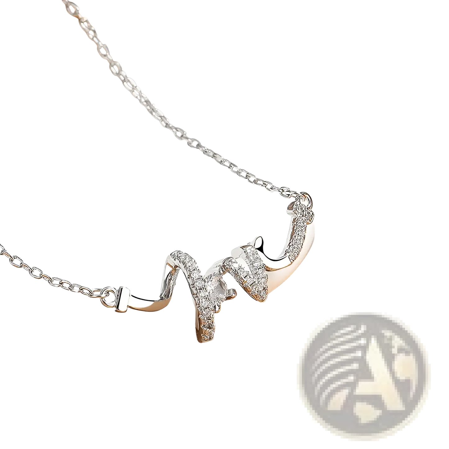 Elegant Cursive Love Pendant Necklace in Gold and Silver