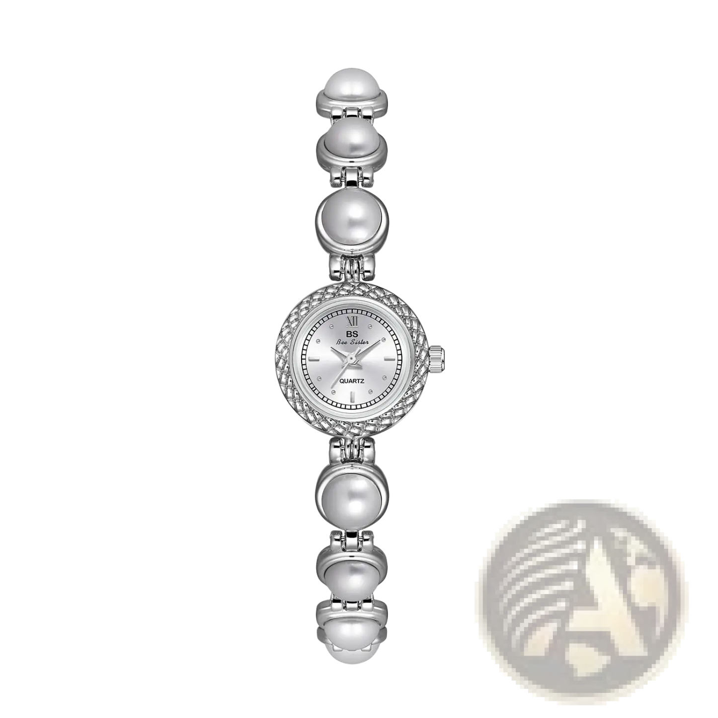 Elegant Pearl Bracelet Quartz Watch for Women