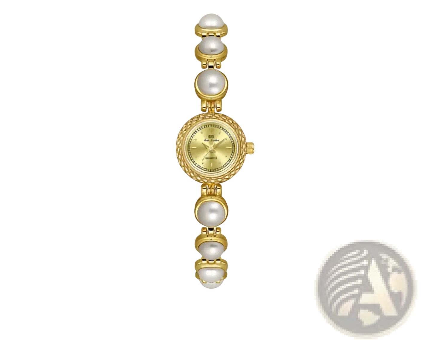 Elegant Pearl Bracelet Quartz Watch for Women