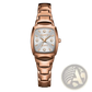 Elegant Rectangular Quartz Watch with Diamond Accents