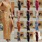 One Shoulder Sequined High Slit Maxi Dress