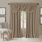 Elrene  All Seasons Polyester Blend Waterfall Valance-Taupe, 52"X95"