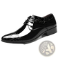 Embossed Patent Leather Men’s Formal Business Shoes