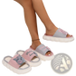 Embroidered Cat Cartoon Unisex Anti Slip Slide Slippers