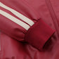 Men's Embroidered Stand Collar Pu Leather Statement Jacket