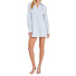 English Factory Mini Shirt Dress Blue/White