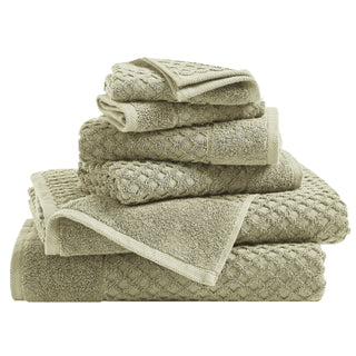 Cotton Diamond Waffle Weave Bath Towel Set - Grayson Collection