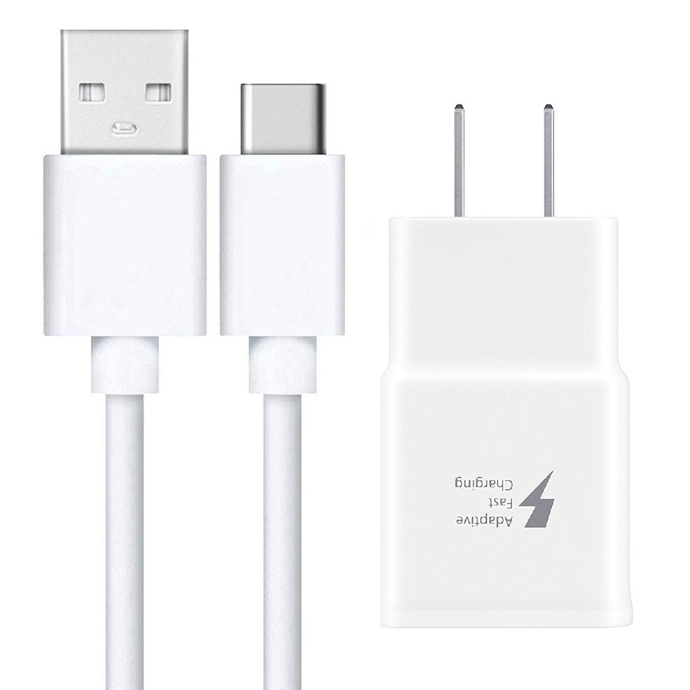 Samsung Adaptive Fast Charge Travel Charger with USB to USB-C Cable Black (Retail Package)
