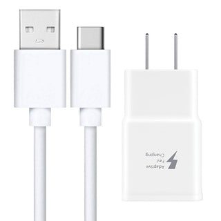 Samsung Adaptive Fast Charge Travel Charger with USB to USB-C Cable Black (Retail Package)