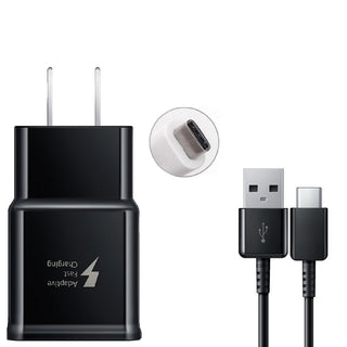 Samsung Adaptive Fast Charge Travel Charger with USB to USB-C Cable Black (Retail Package)