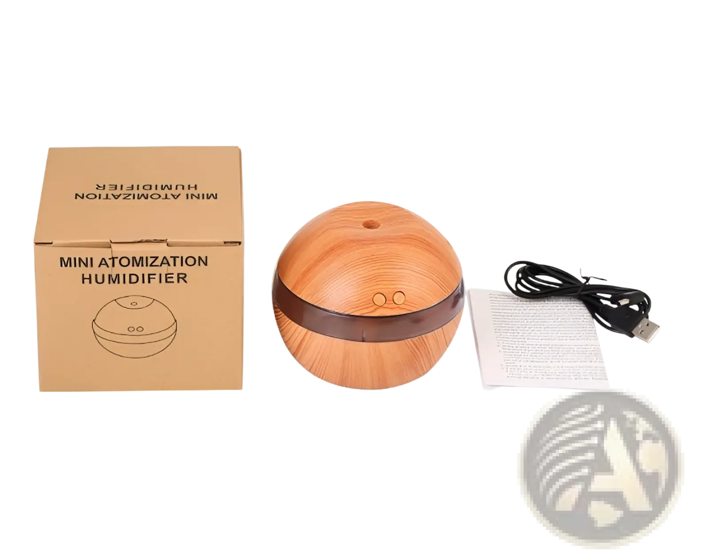 Essential Oil Diffuser 300ml Usb Wood Grain Humidifier
