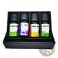 Essential Oil Set with Wooden Diffuser 4 Pack