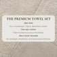 Cotton Linen-Like Border 6-Piece Towel Set - Priya Collection