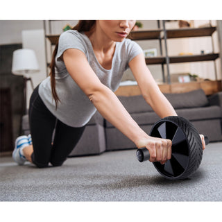 HolaHatha Exercise Fitness Abdominal Core Toner Workout Single Ab Roller Wheel