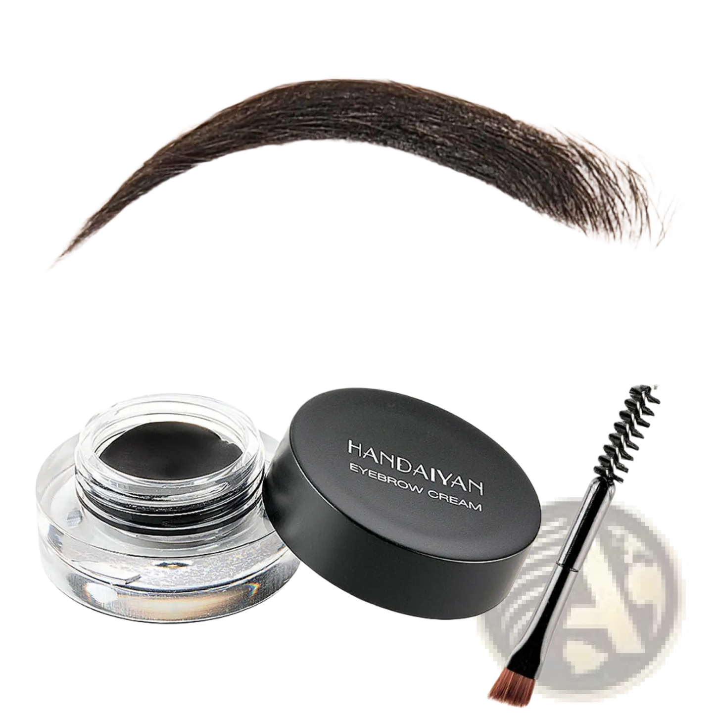 Eyebrow Brush and Gel Set with Pink Angled Applicator