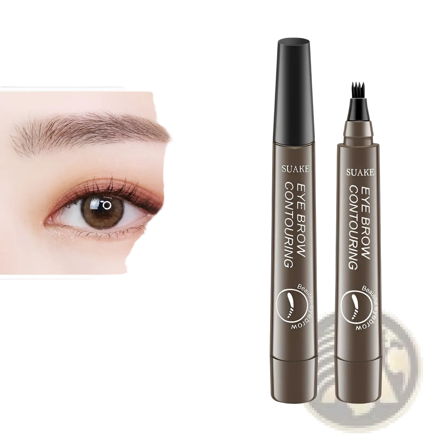 Eyebrow Pencil Waterproof Long Lasting 4 Claw Pen