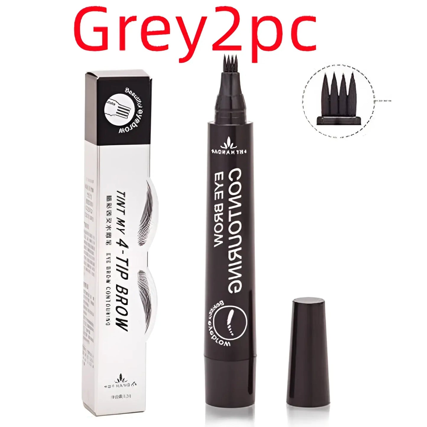 Eyebrow Pencil Waterproof Long Lasting 4 Claw Pen