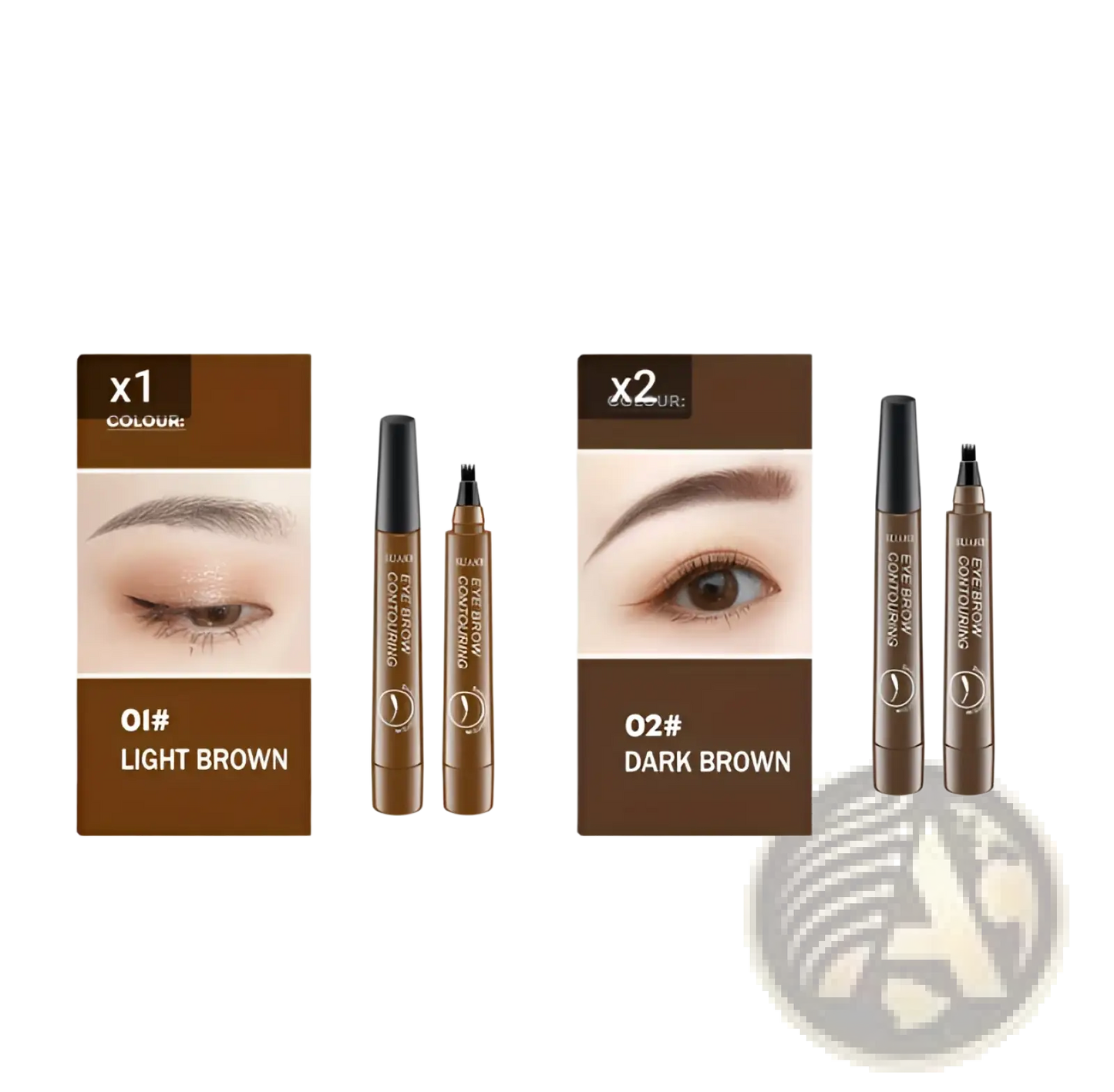Eyebrow Pencil Waterproof Long Lasting 4 Claw Pen