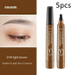 Eyebrow Pencil Waterproof Long Lasting 4 Claw Pen