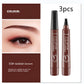 Eyebrow Pencil Waterproof Long Lasting 4 Claw Pen