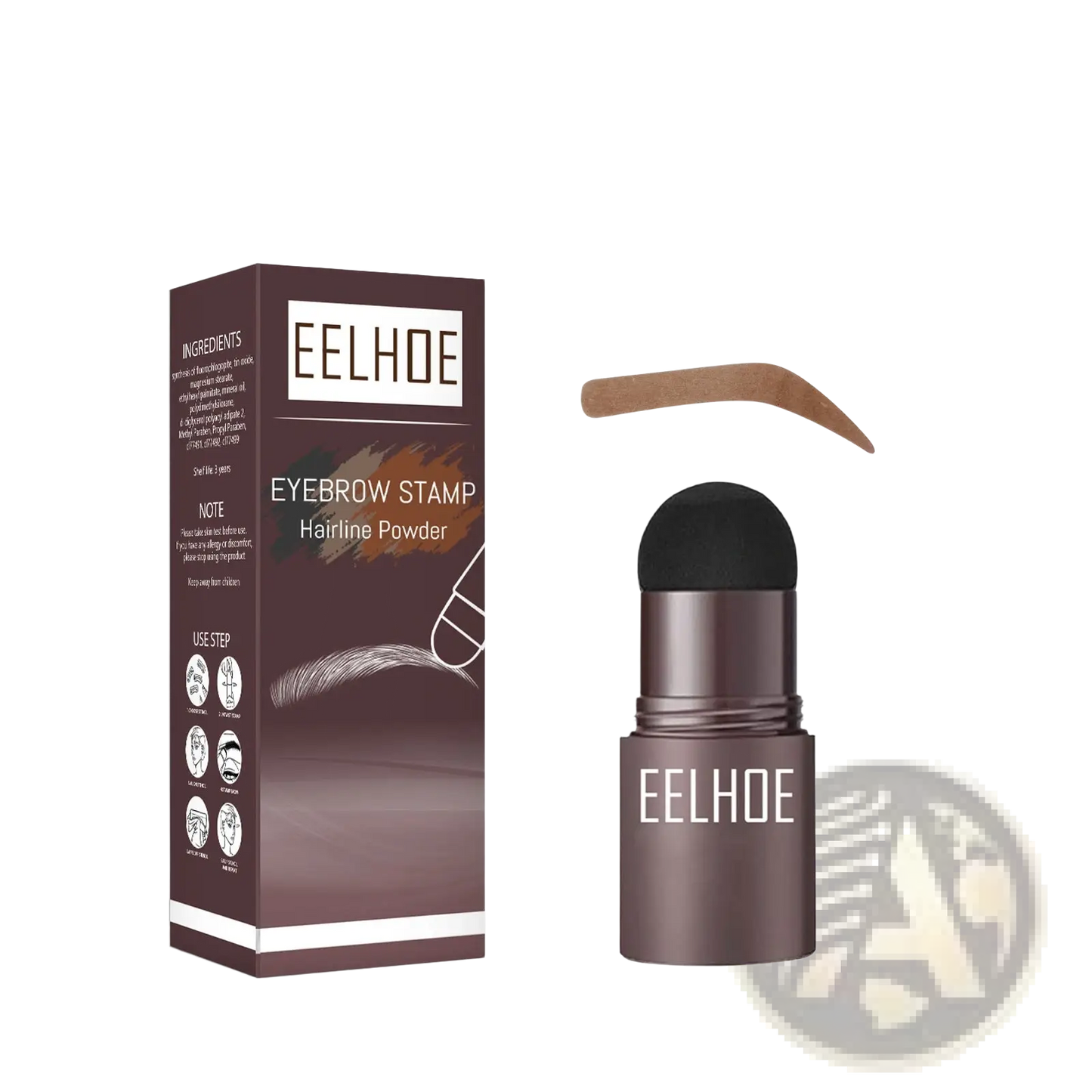 Eyebrow Powder Stencil Kit with Stamp and Pencil