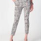 Joseph Ribkoff - Check Print Pull On Slim Cropped Ankle Pant