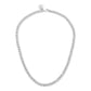 Eklexic - Women's Micro Link Curb Chain Necklace