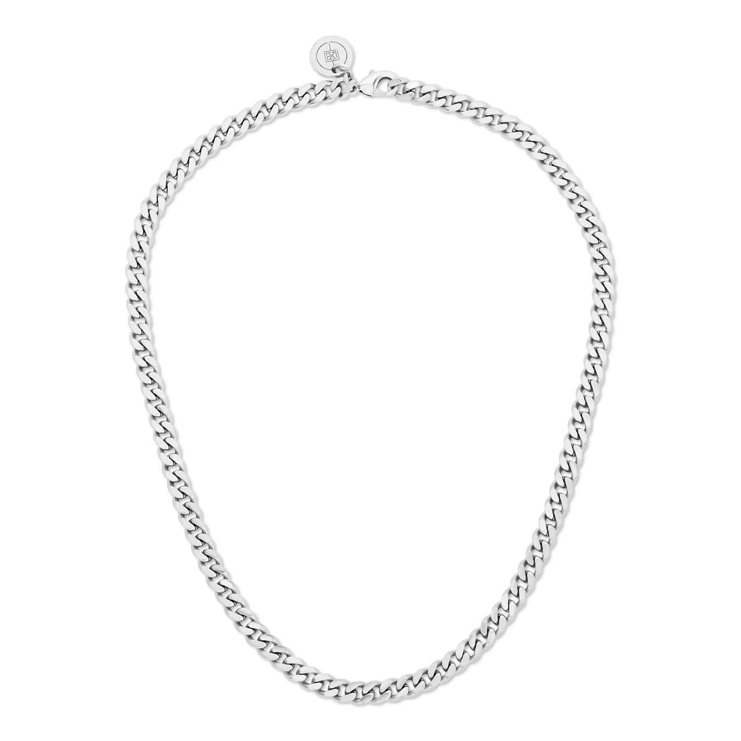 Eklexic - Women's Micro Link Curb Chain Necklace
