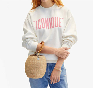 Clare V. - Oversized Sweatshirt with Iconique